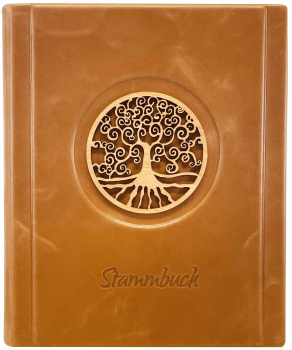 Stammbuch A5 Baum des Lebens Leder