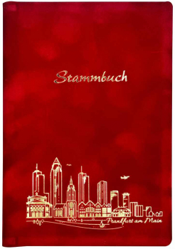 Stammbuch Motiv-Skyline - Velours