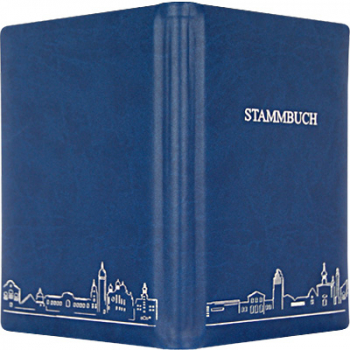 Stammbuch Motiv-Skyline-Leder