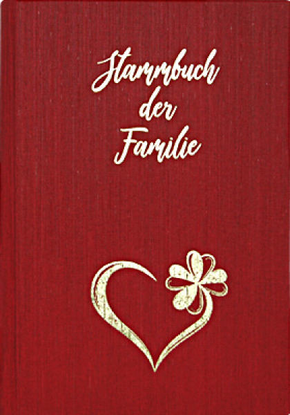 Stammbuch A4 Herzblatt
