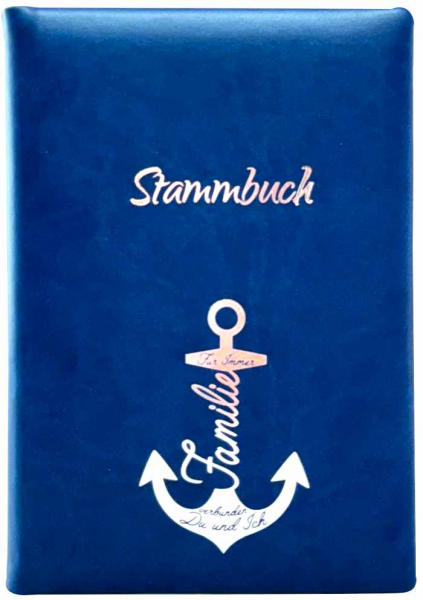 Stammbuch A4 Anker Kunstleder